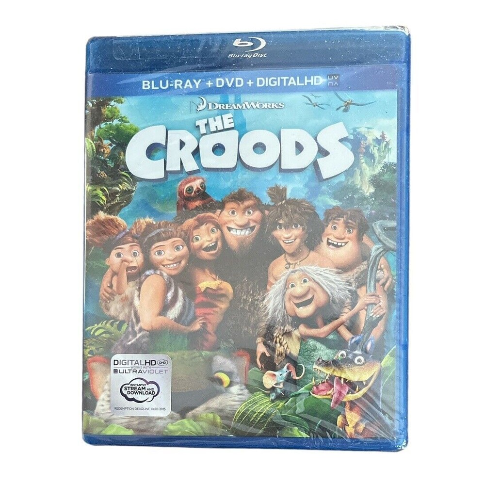 The Croods Dream Works Blu-Ray DVD Digital HD Sealed